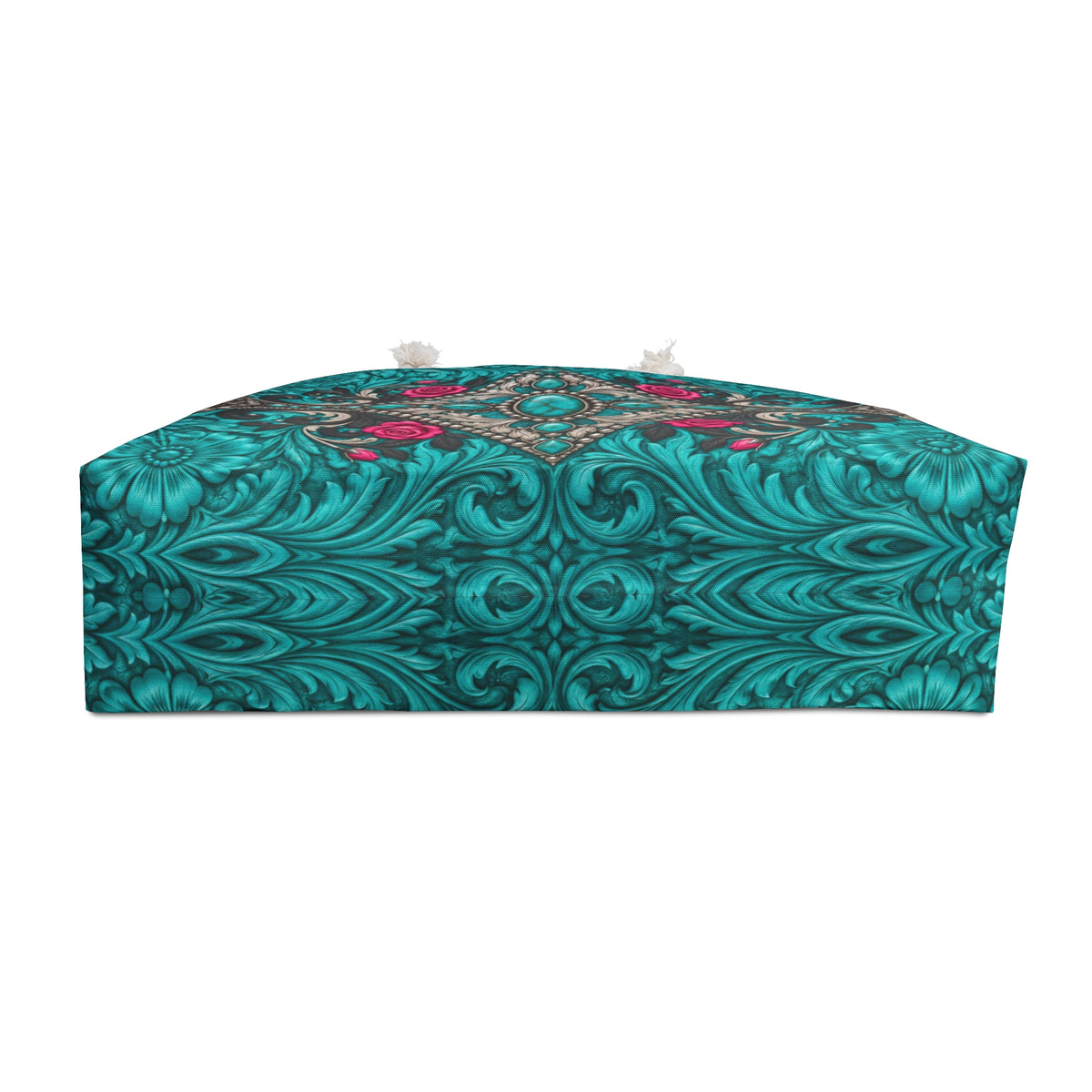 Vintage Rose Damask Weekender Bag