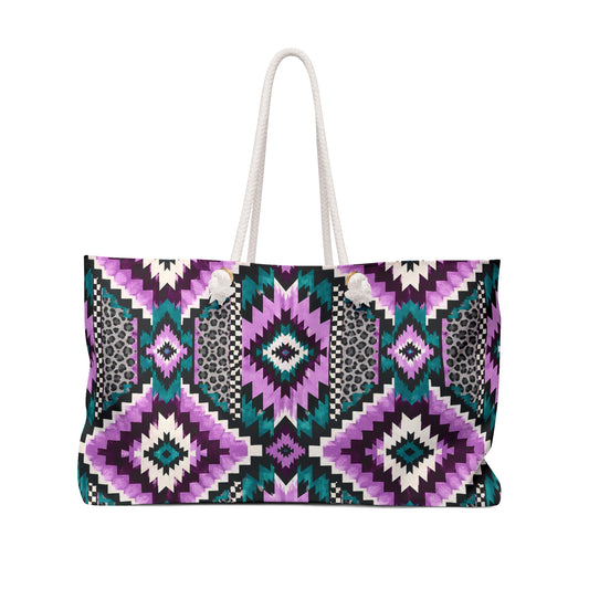 Orchid Stampede Aztec Weekender Bag