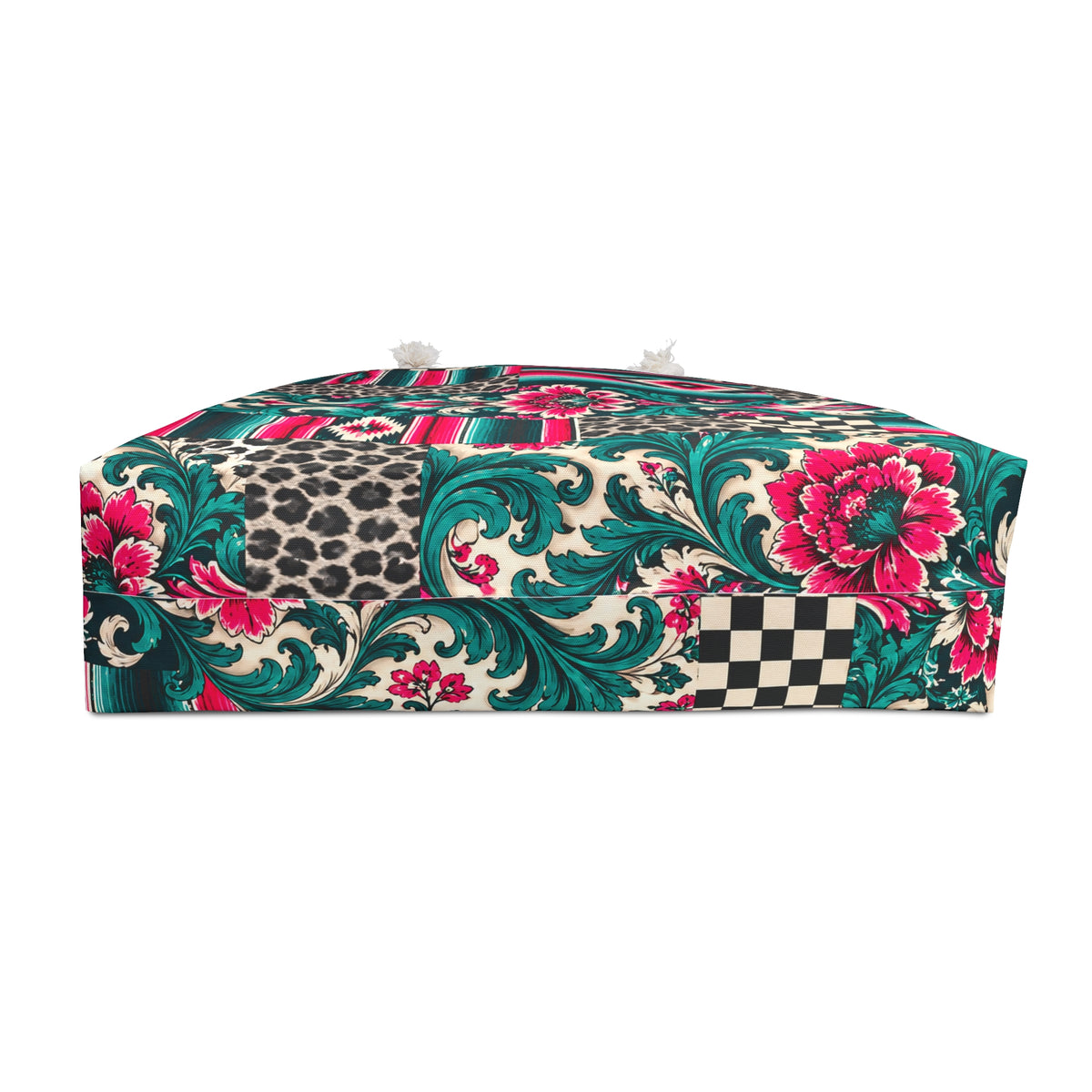 Hot Pink Western Patchwork Weekender Bag