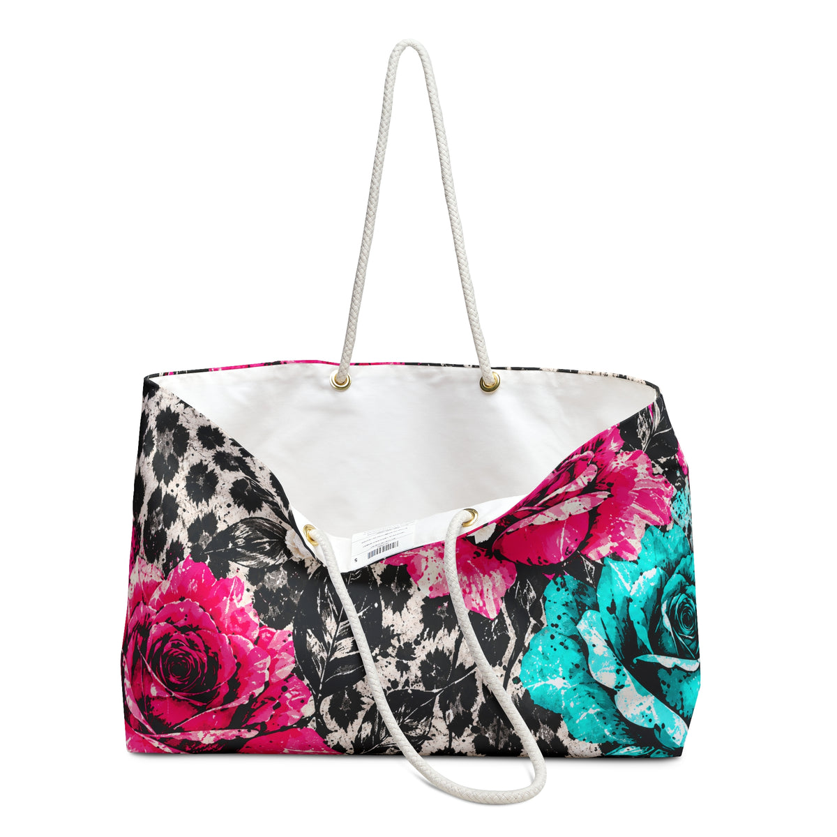 Leopard and Rose Weekender Bag
