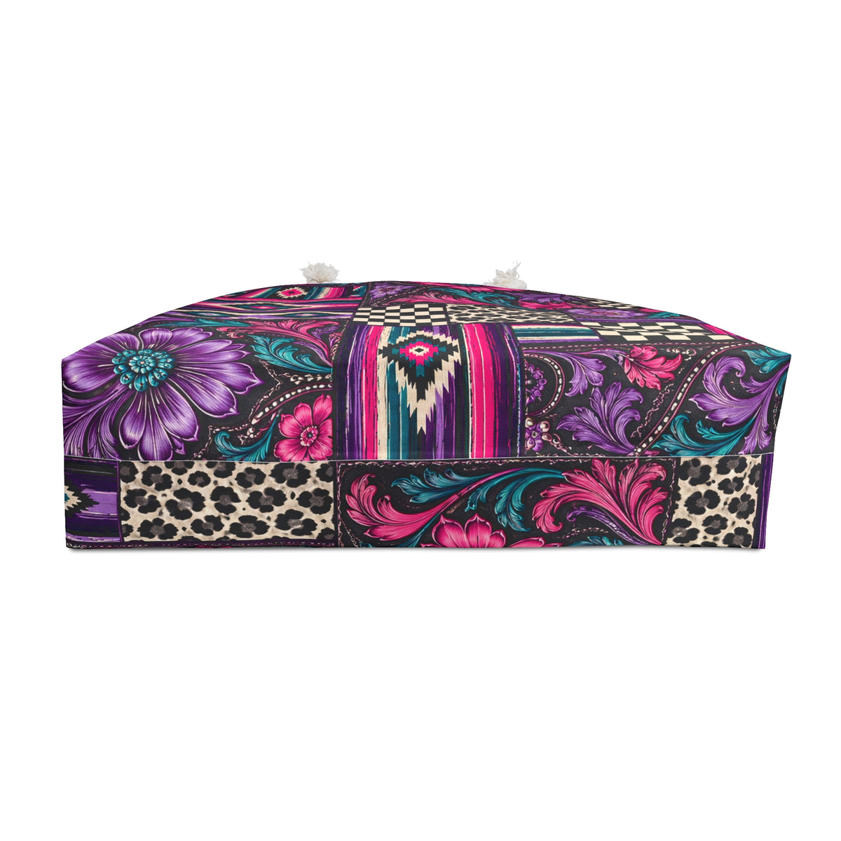 Amethyst Western Patchwork Weekender Bag