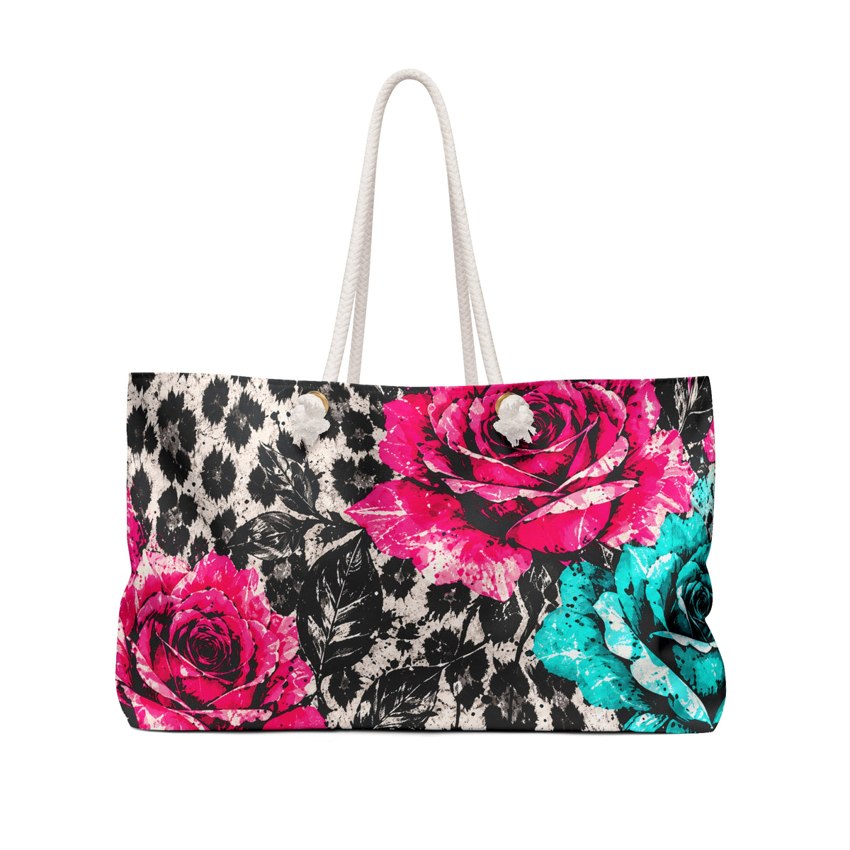 Leopard and Rose Weekender Bag