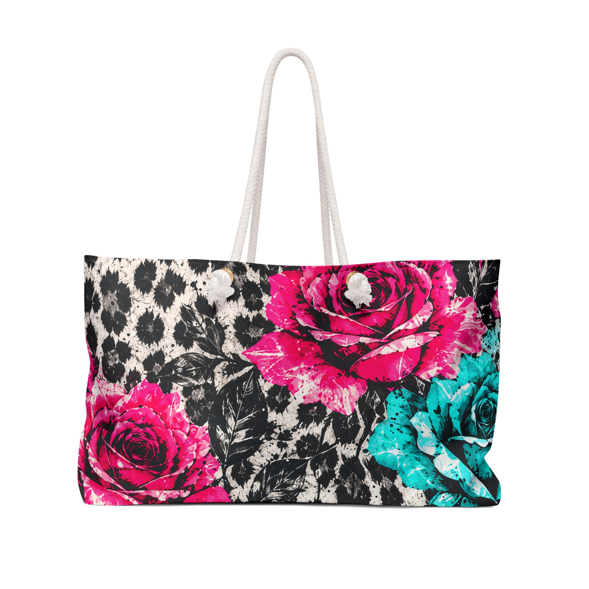 Leopard and Rose Weekender Bag