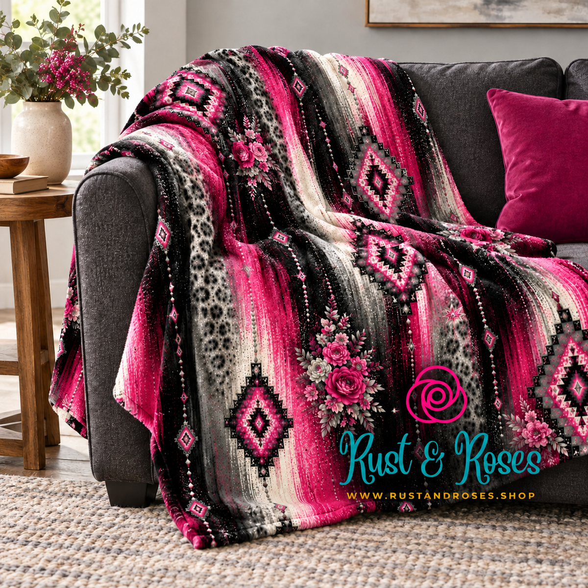 Rosewater Rodeo Blanket
