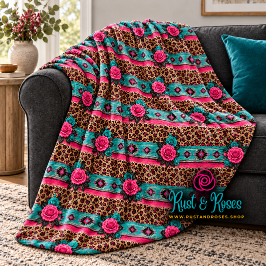 Wild Rose Serape Blanket