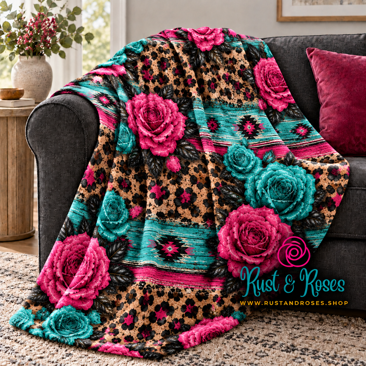 Wild Rose Blanket